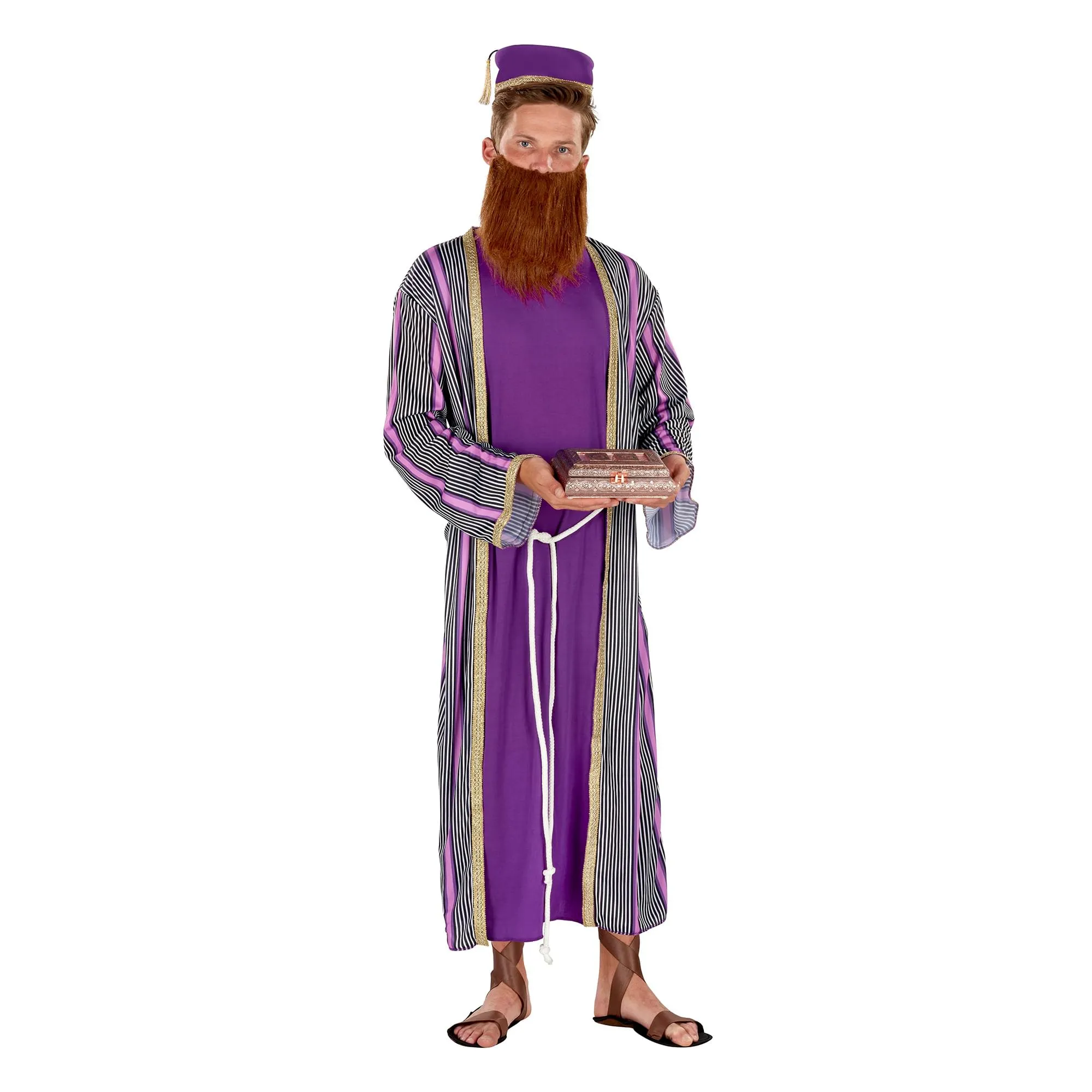 Adult 3 Wise Men Purple with Fez Hat