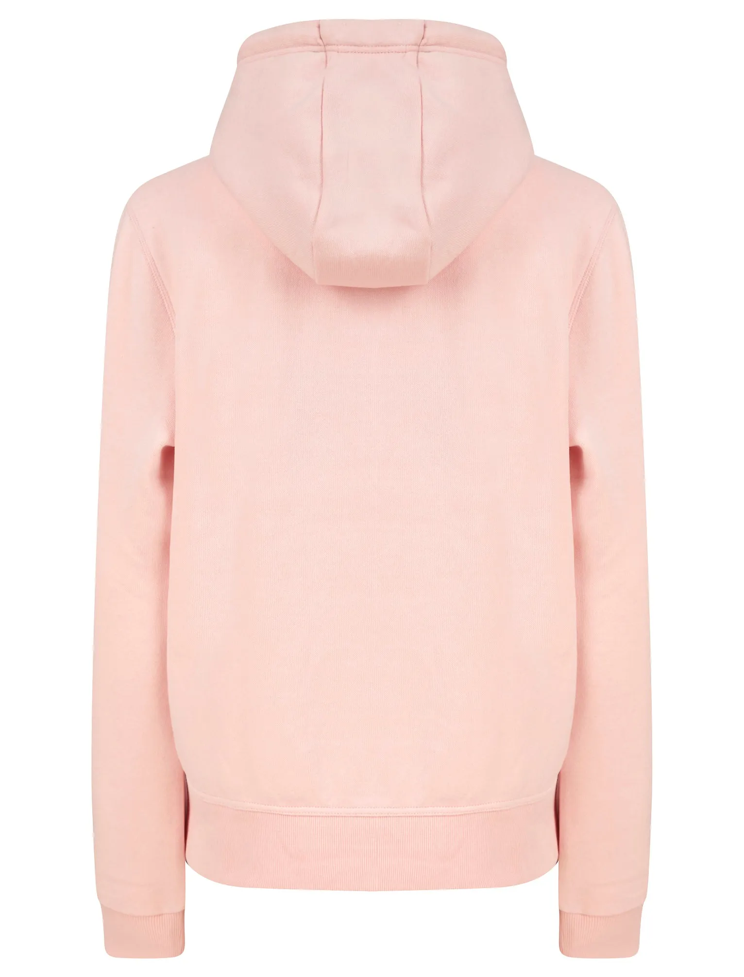 Alto Zip Through Fleece Hoodie With Borg Lined Hood in Chalk Pink - Tokyo Laundry