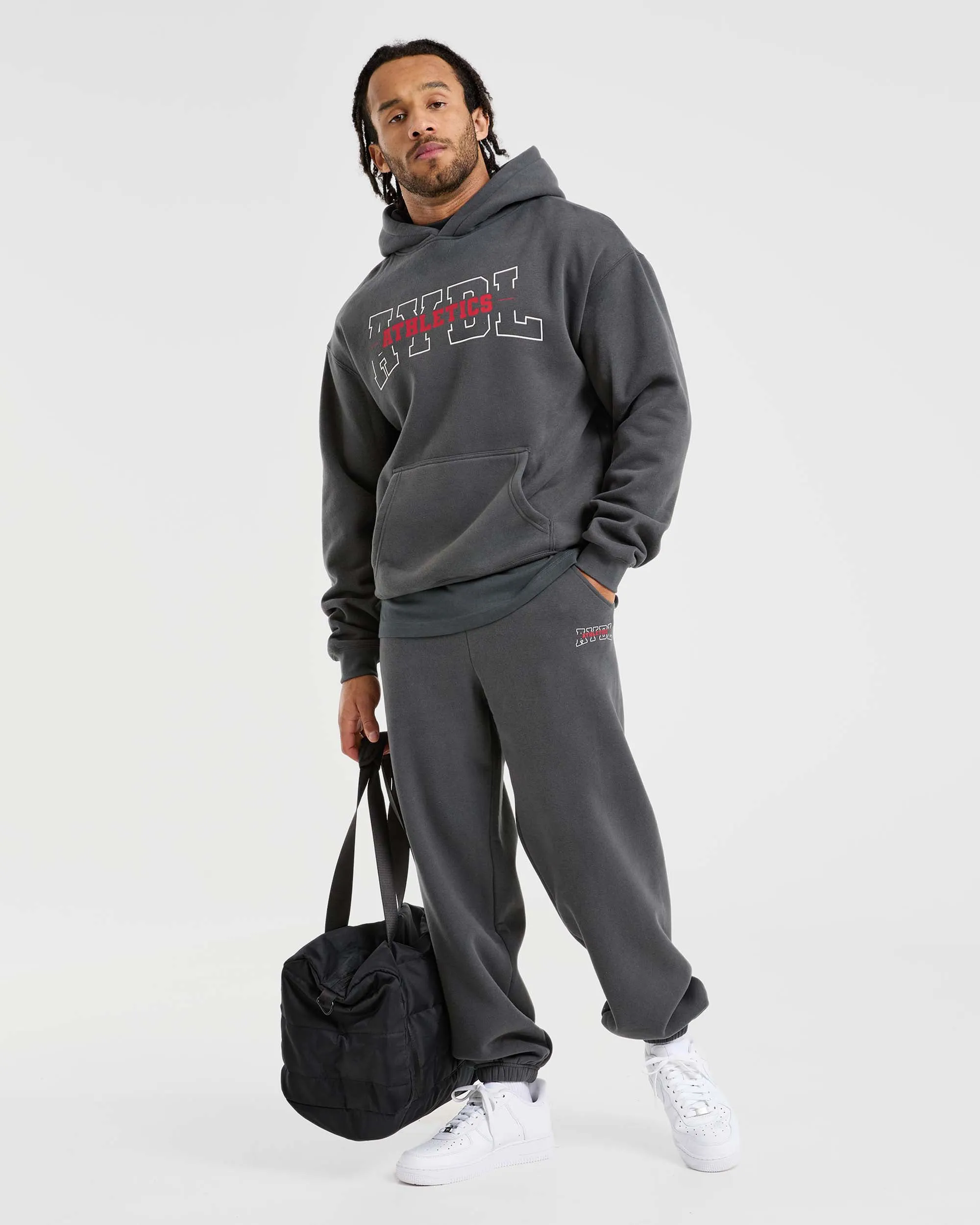 Athletics Oversized Joggers - Charcoal