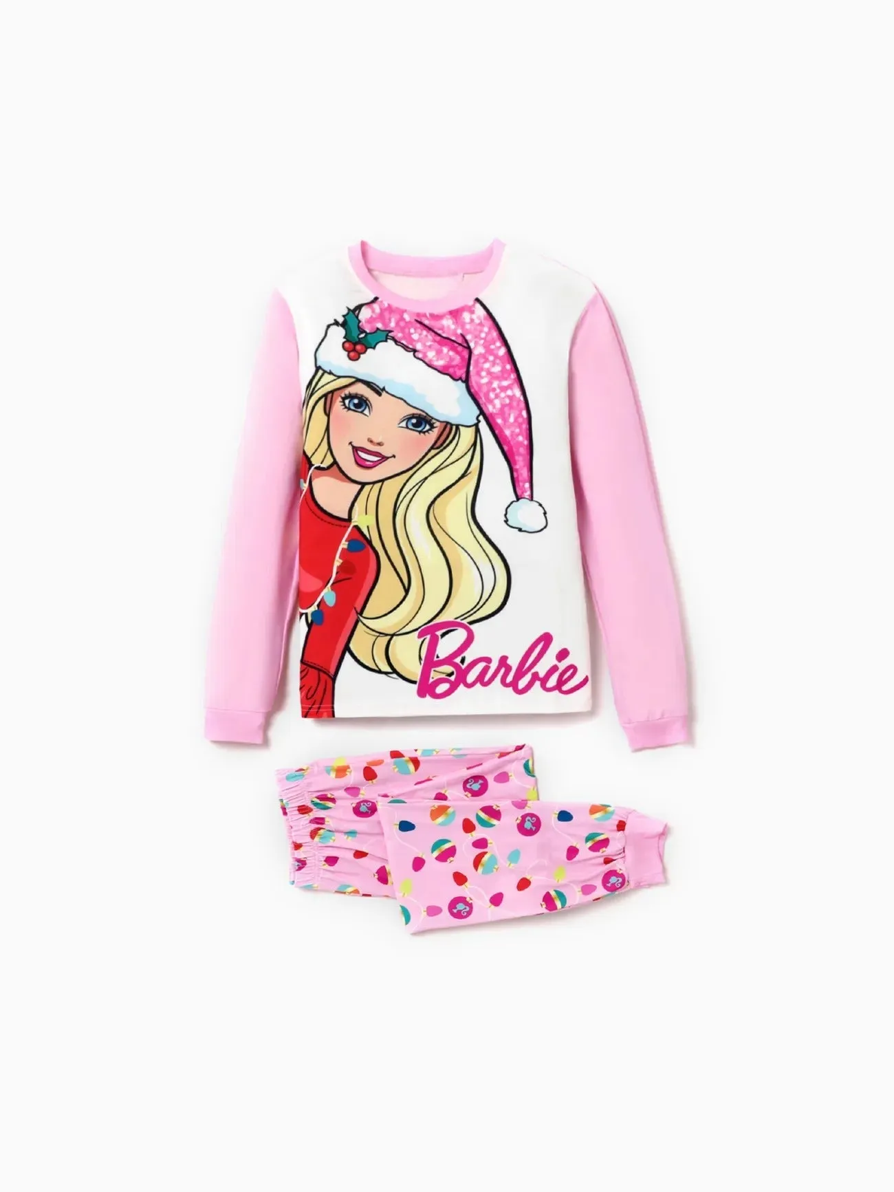 Barbie Mom And Me Christmas Print Pajama Set