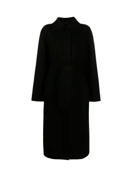 Belted virgin wool coat