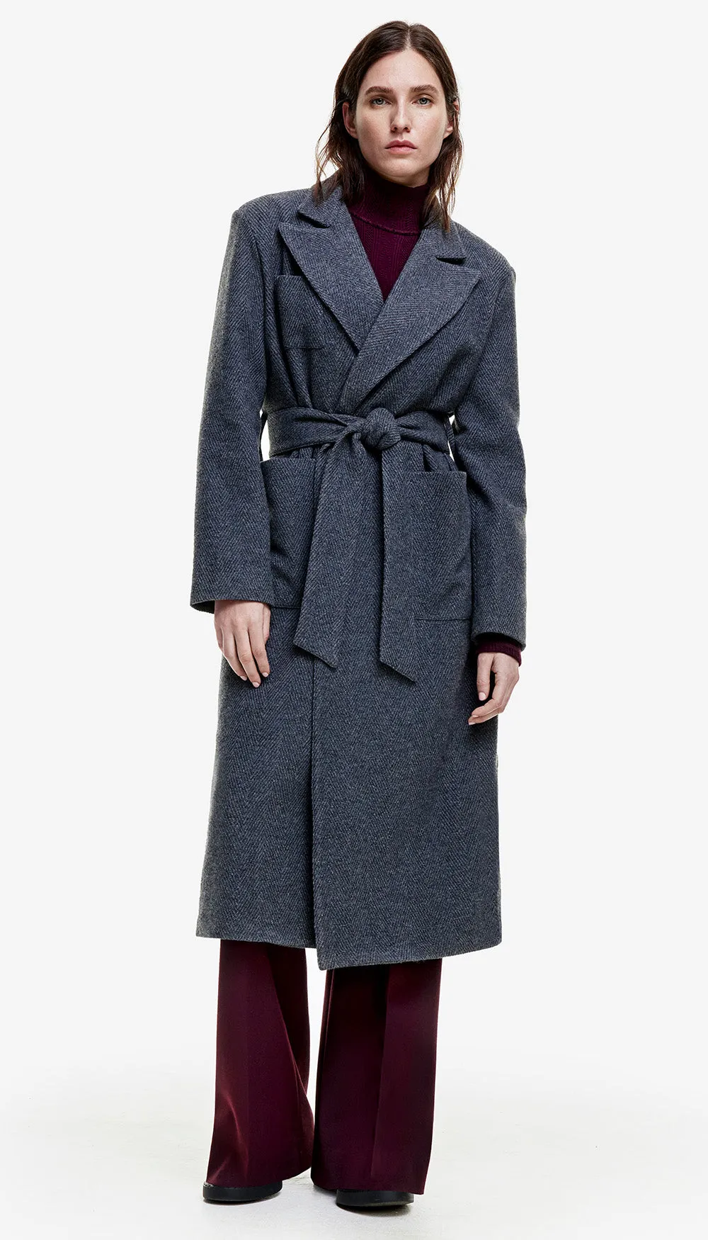 Belted Wrap Coat