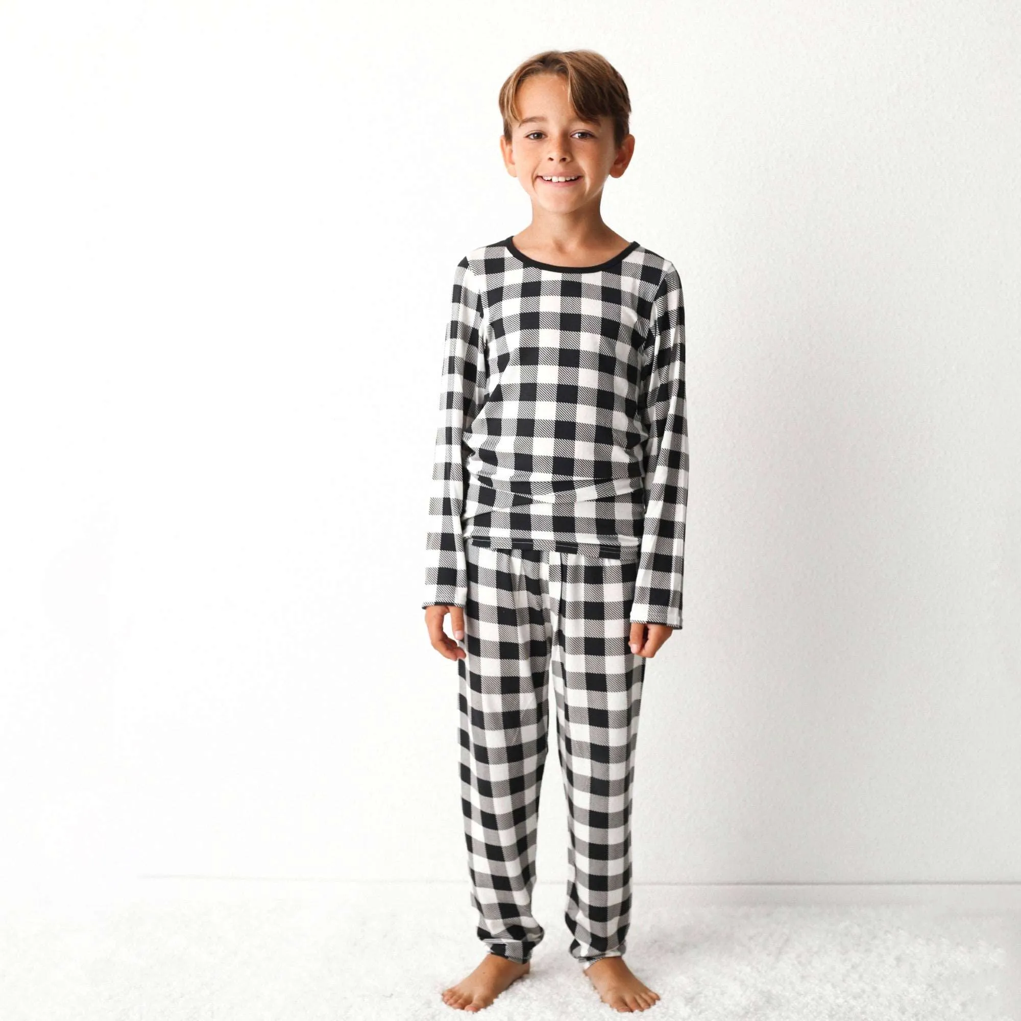 Black & White Plaid Pajama