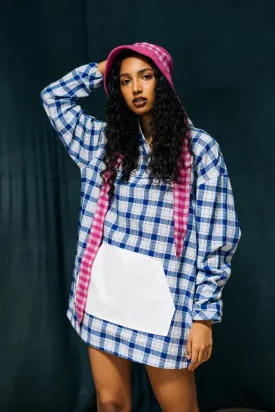 Checkered oversized tunic