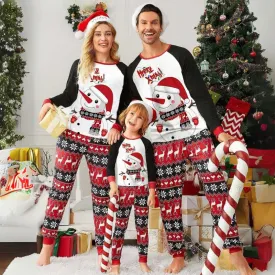 Christmas Theme Print Family Matching Pajama Set