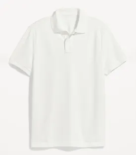 Classic Fit Pique Polo for Men Calla Lily White