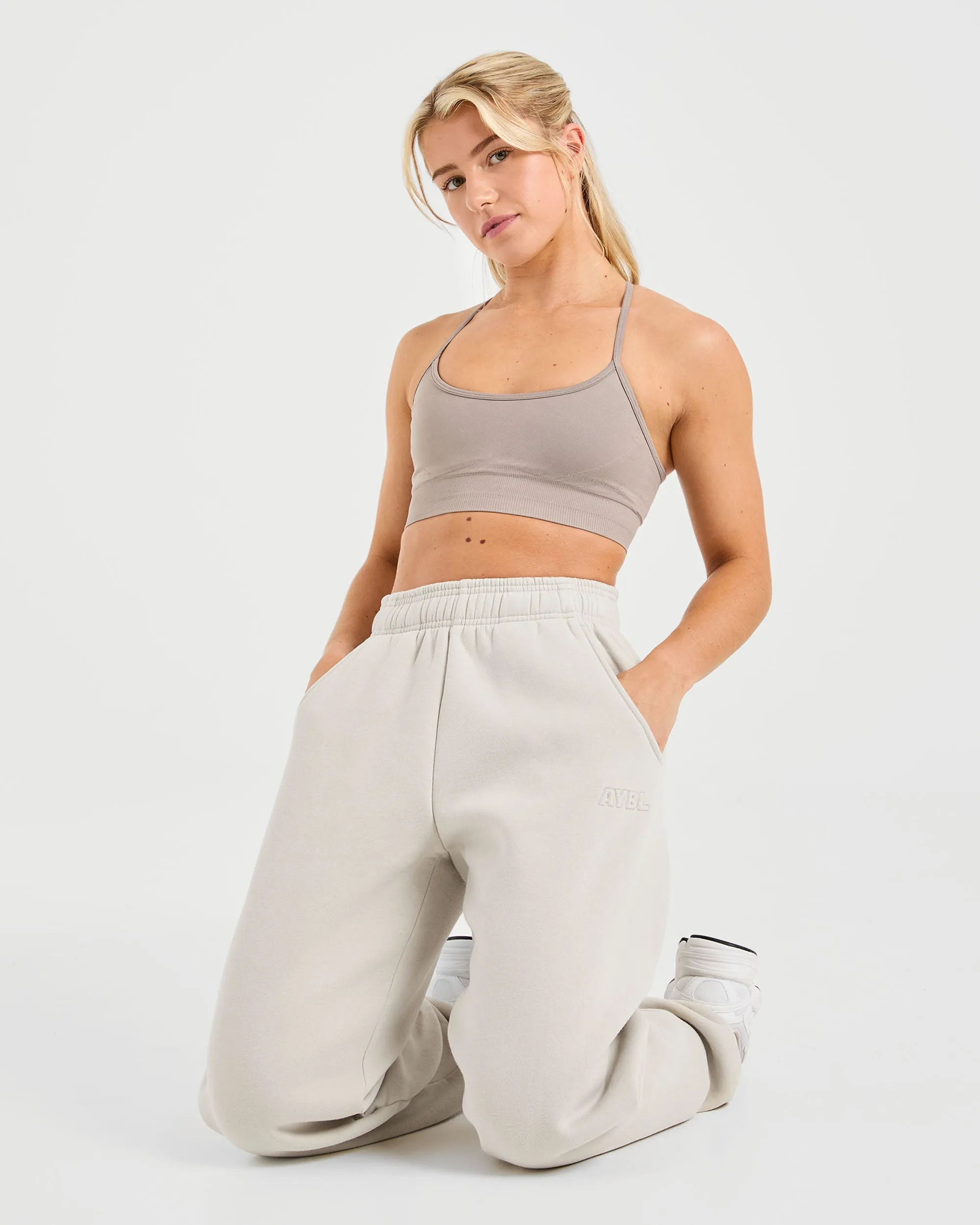 Classic Plush Oversized Joggers - Sand