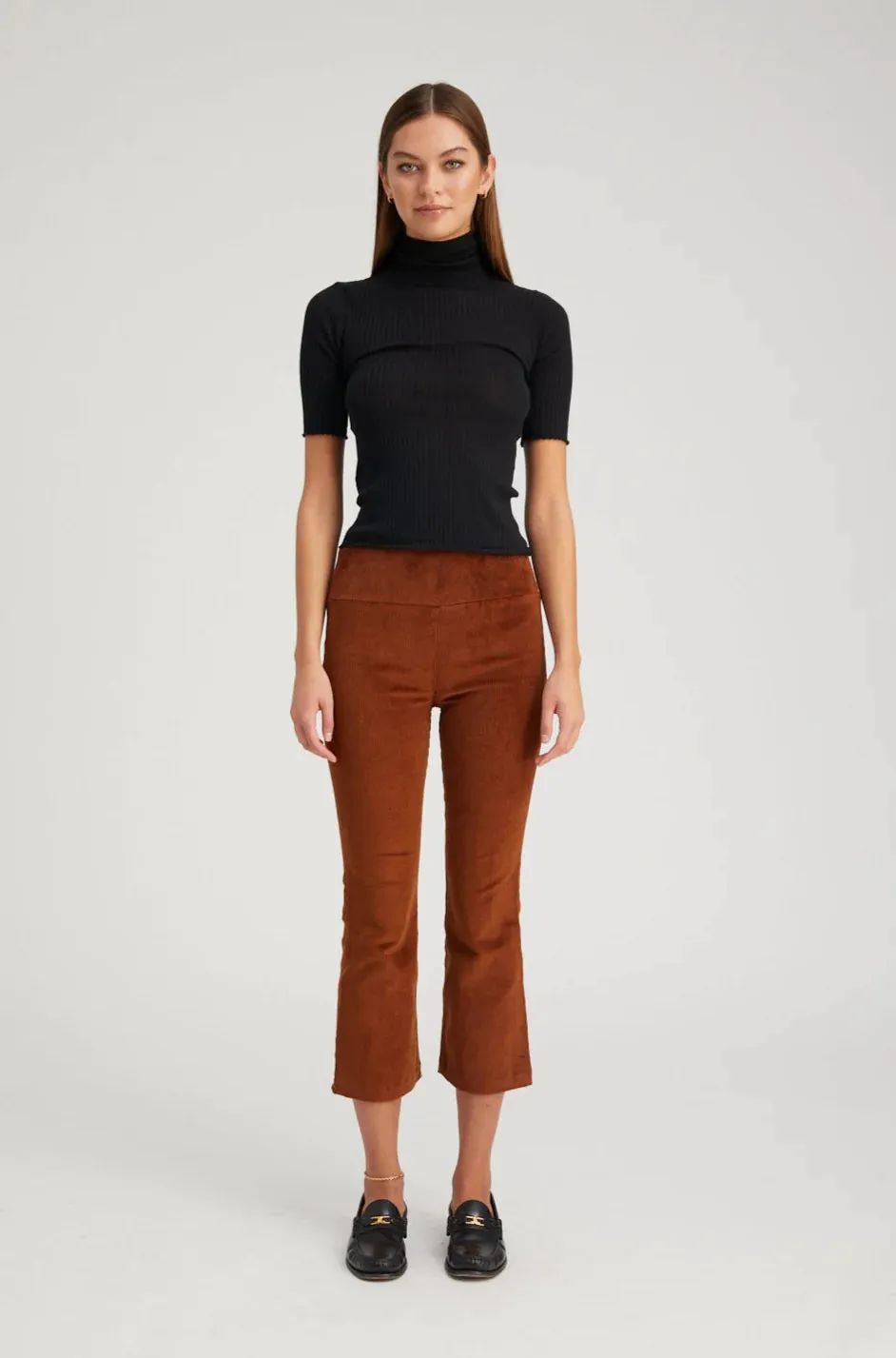 Crop Flare Corduroy