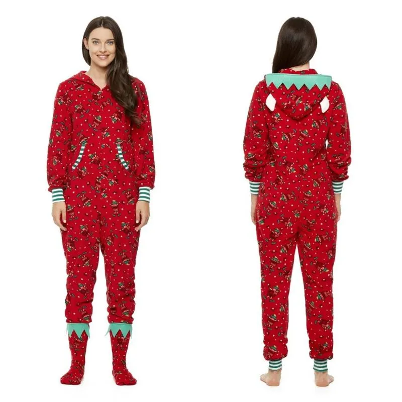 Elegant Family Matching Christmas Pajamas Set