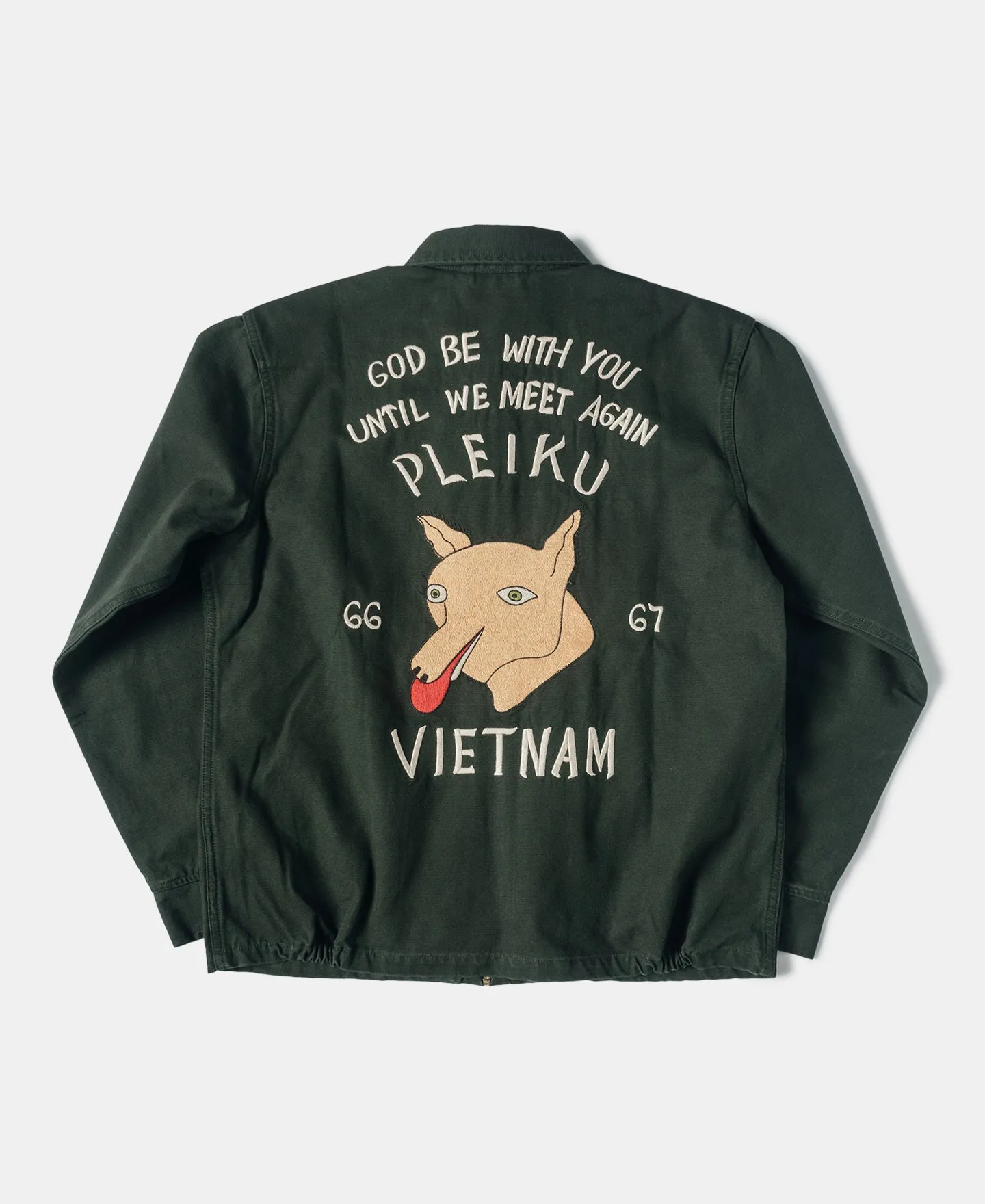 Fox Embroidery Vietnam Souvenir Jacket