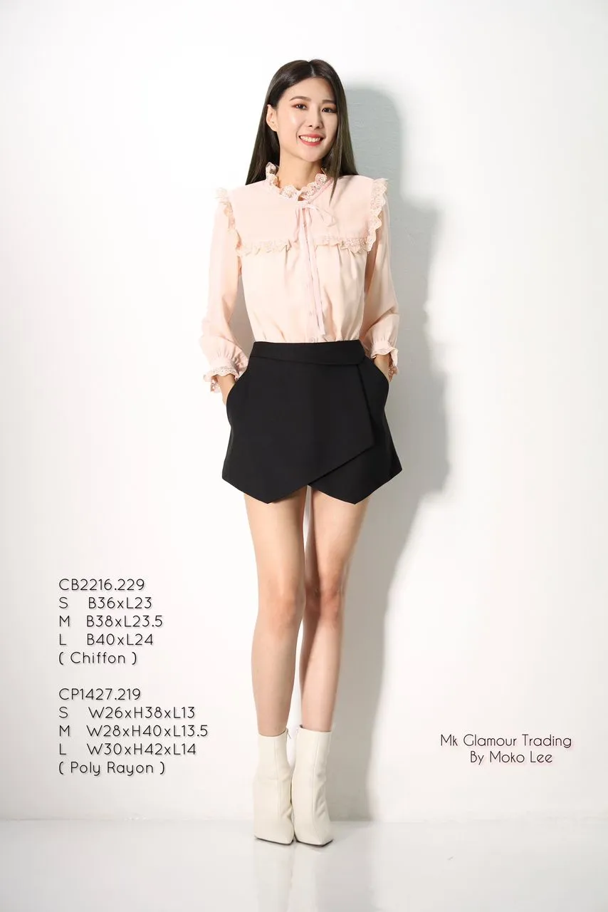 Ginny Chiffon Lace Blouse