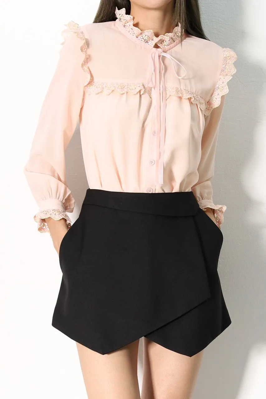 Ginny Chiffon Lace Blouse