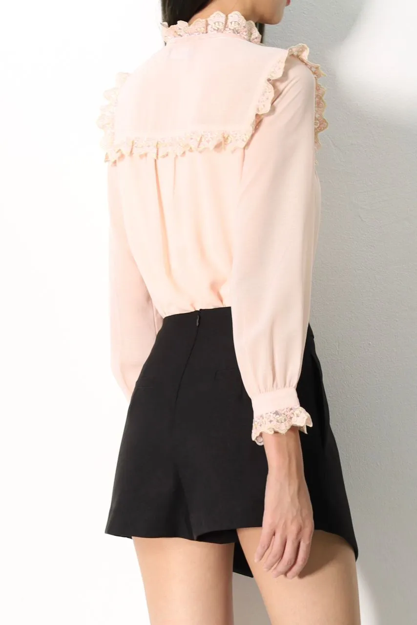 Ginny Chiffon Lace Blouse