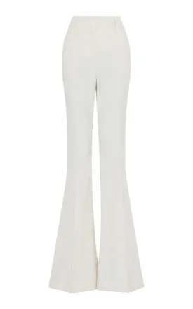 Ianthe Flare Pant in Ivory Sea Island Cotton Corduroy