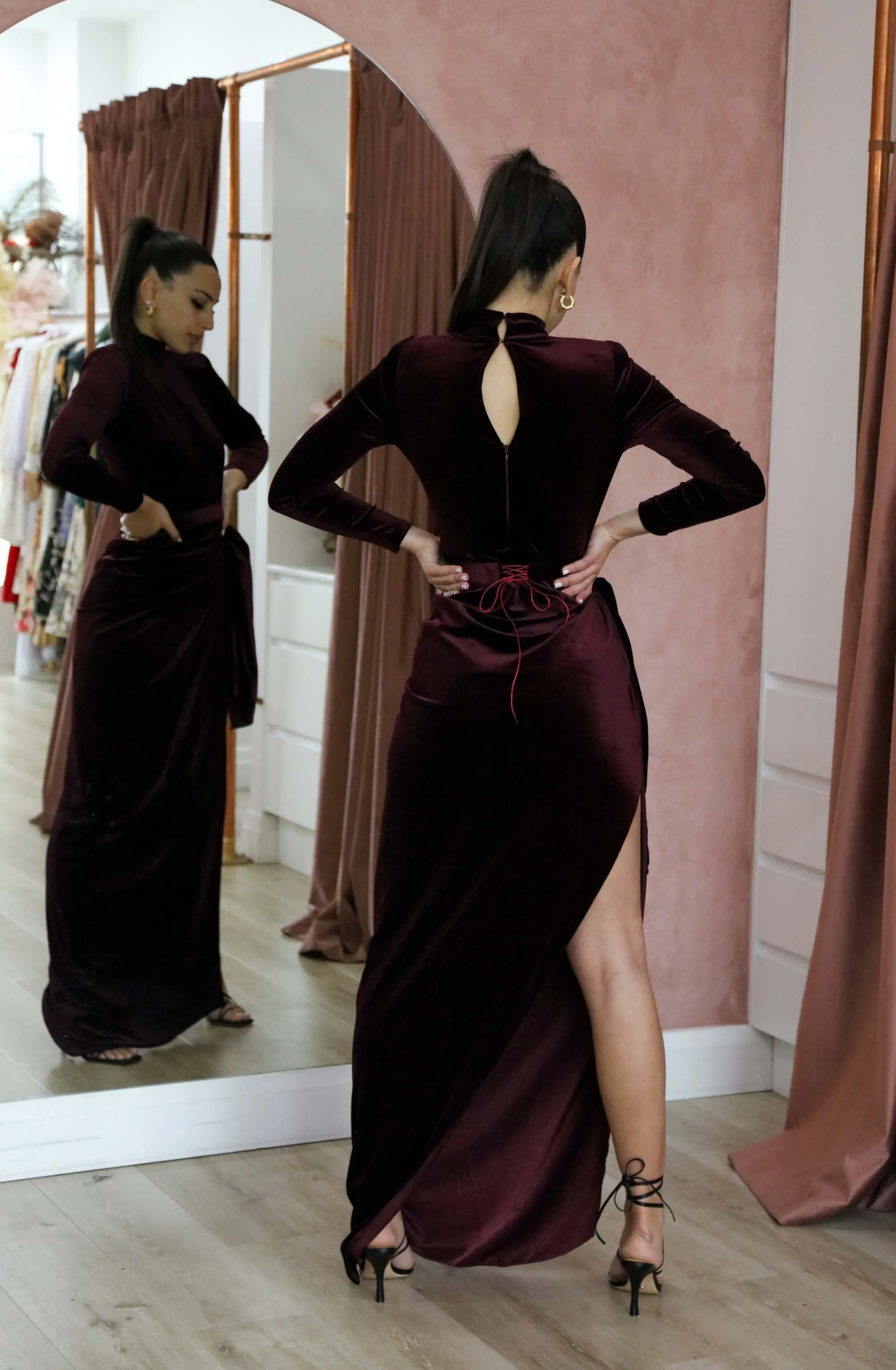 Ignite Velvet Gown by Lia Stublla