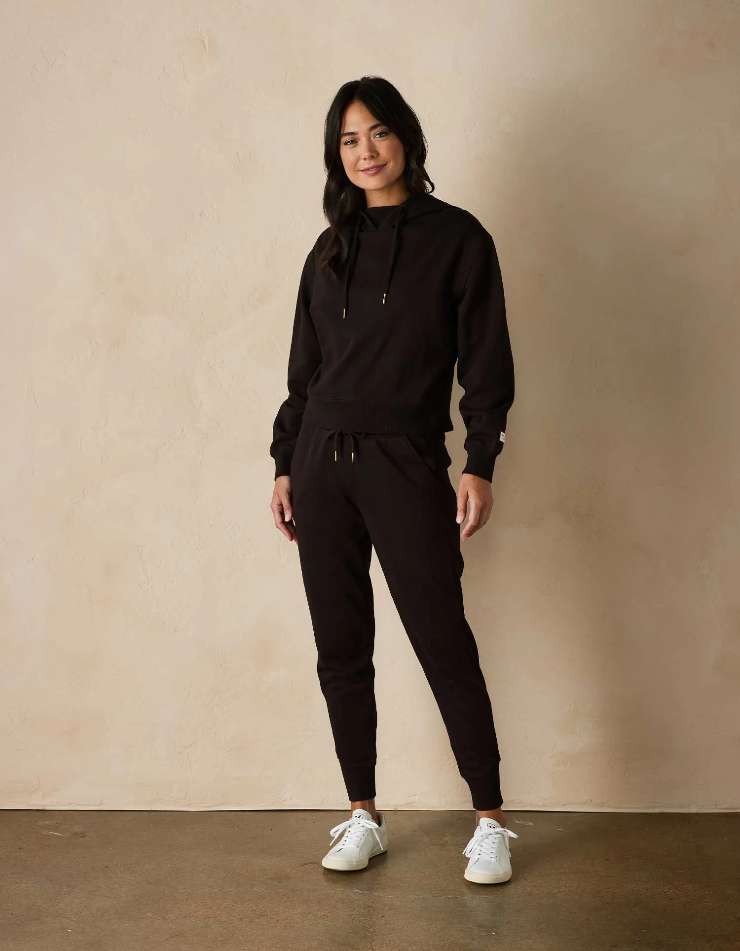 Jackie Premium Fleece Jogger in Chestnut