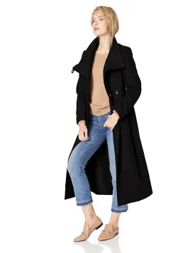 Kenneth Cole New York Women's Full Length Button Fencer Coat with Belt