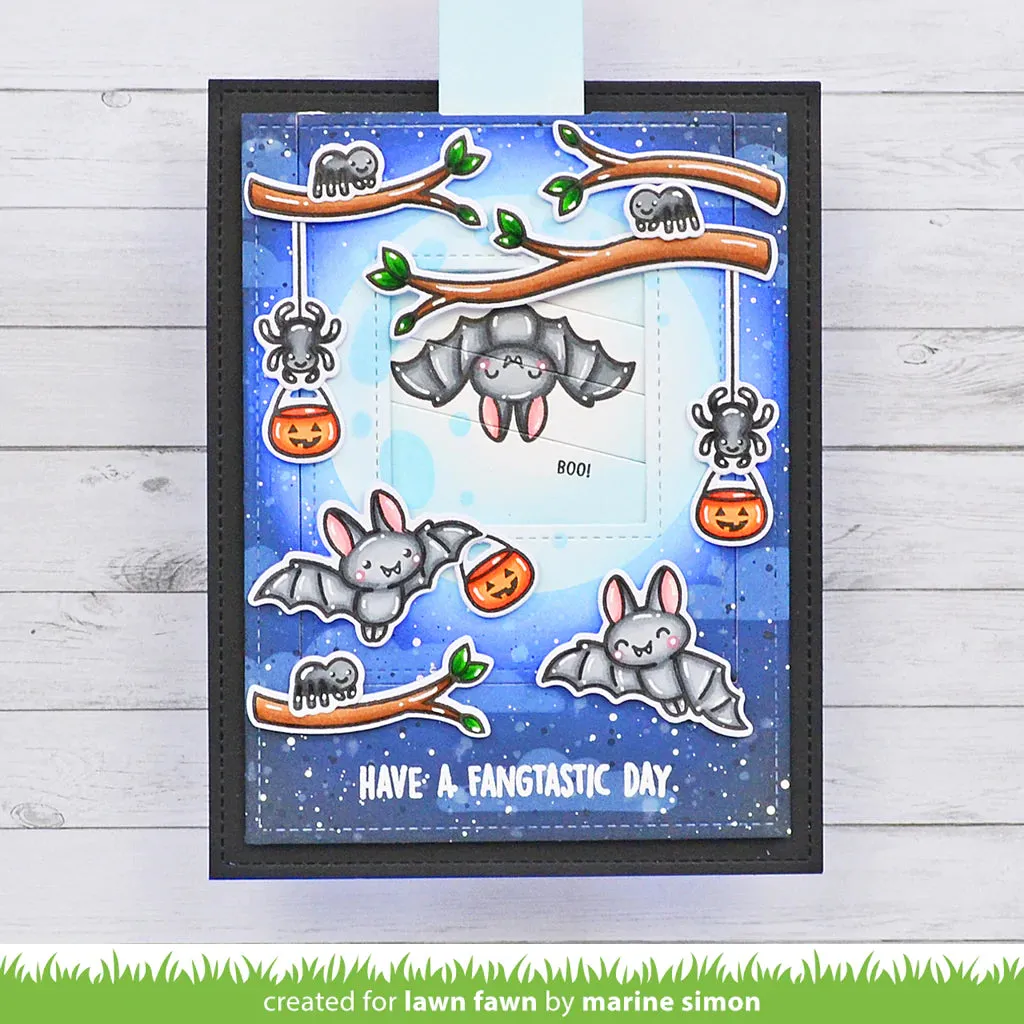 Lawn Fawn - fangtastic friends add-on - clear stamp set