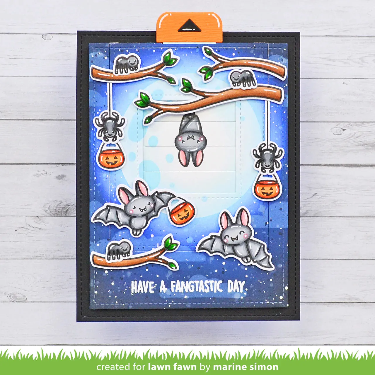 Lawn Fawn - fangtastic friends add-on - clear stamp set