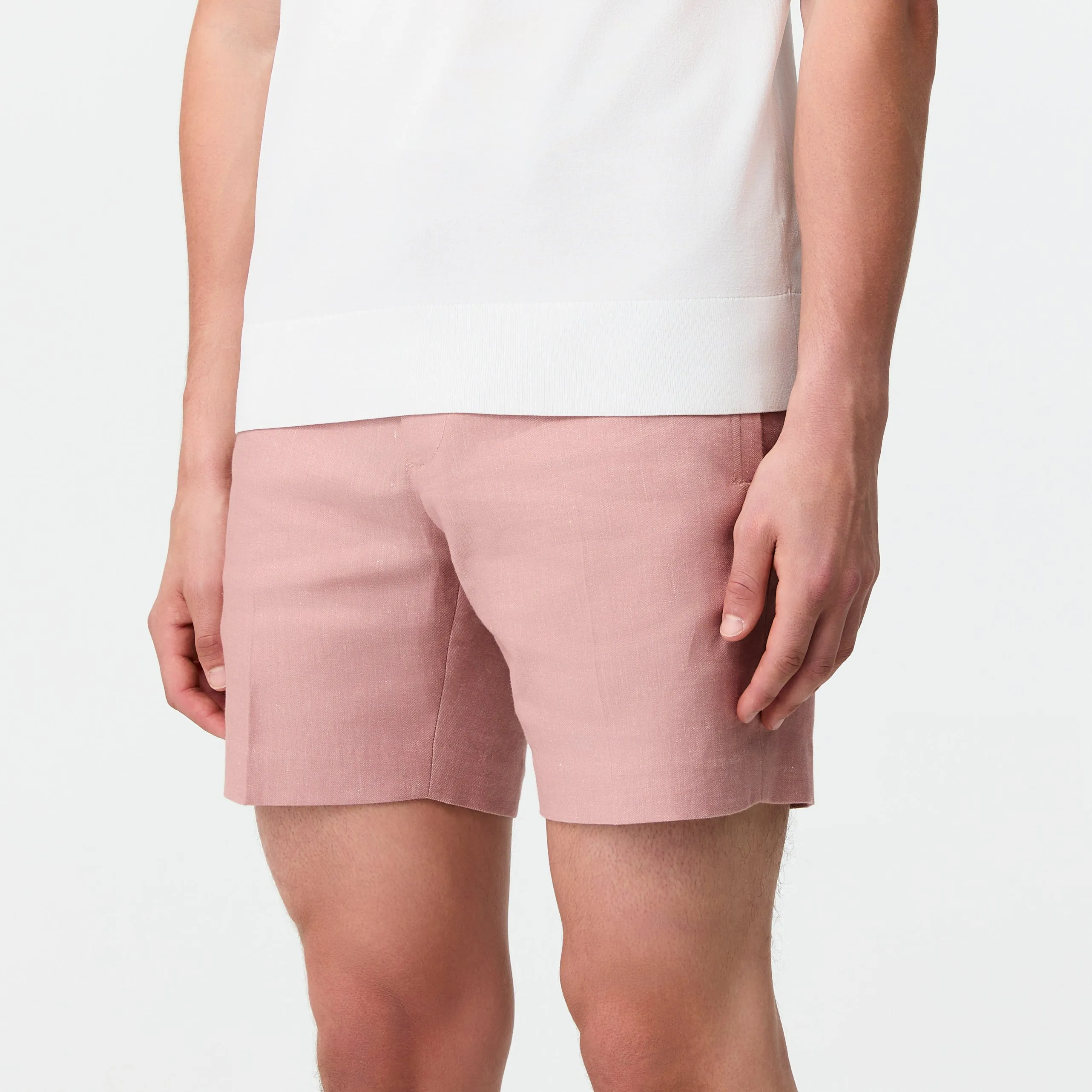 Linen Cotton Soft Shorts Musk