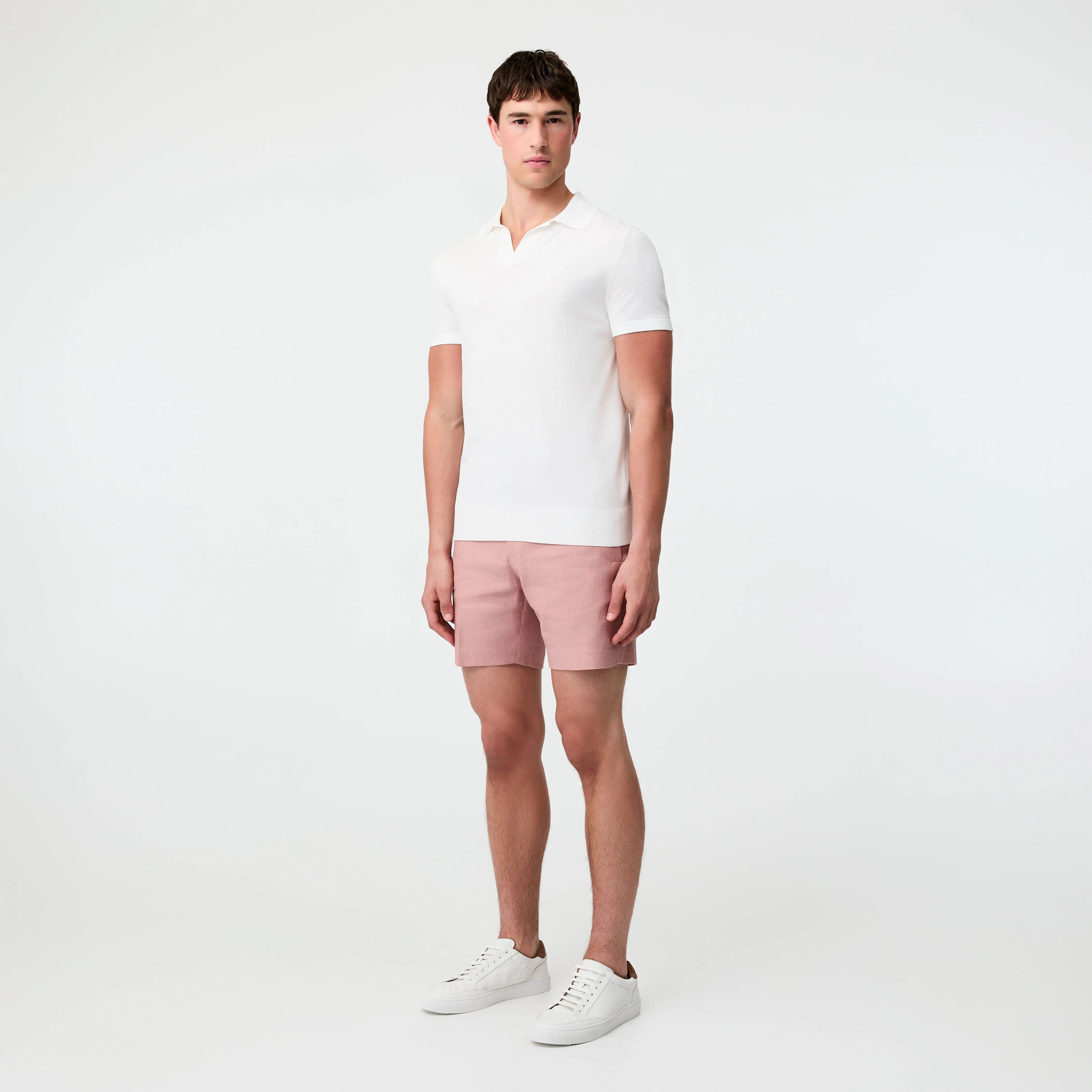 Linen Cotton Soft Shorts Musk