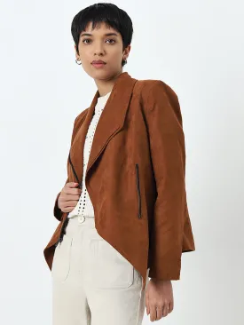 LOV Tan Faux-Suede Jacket