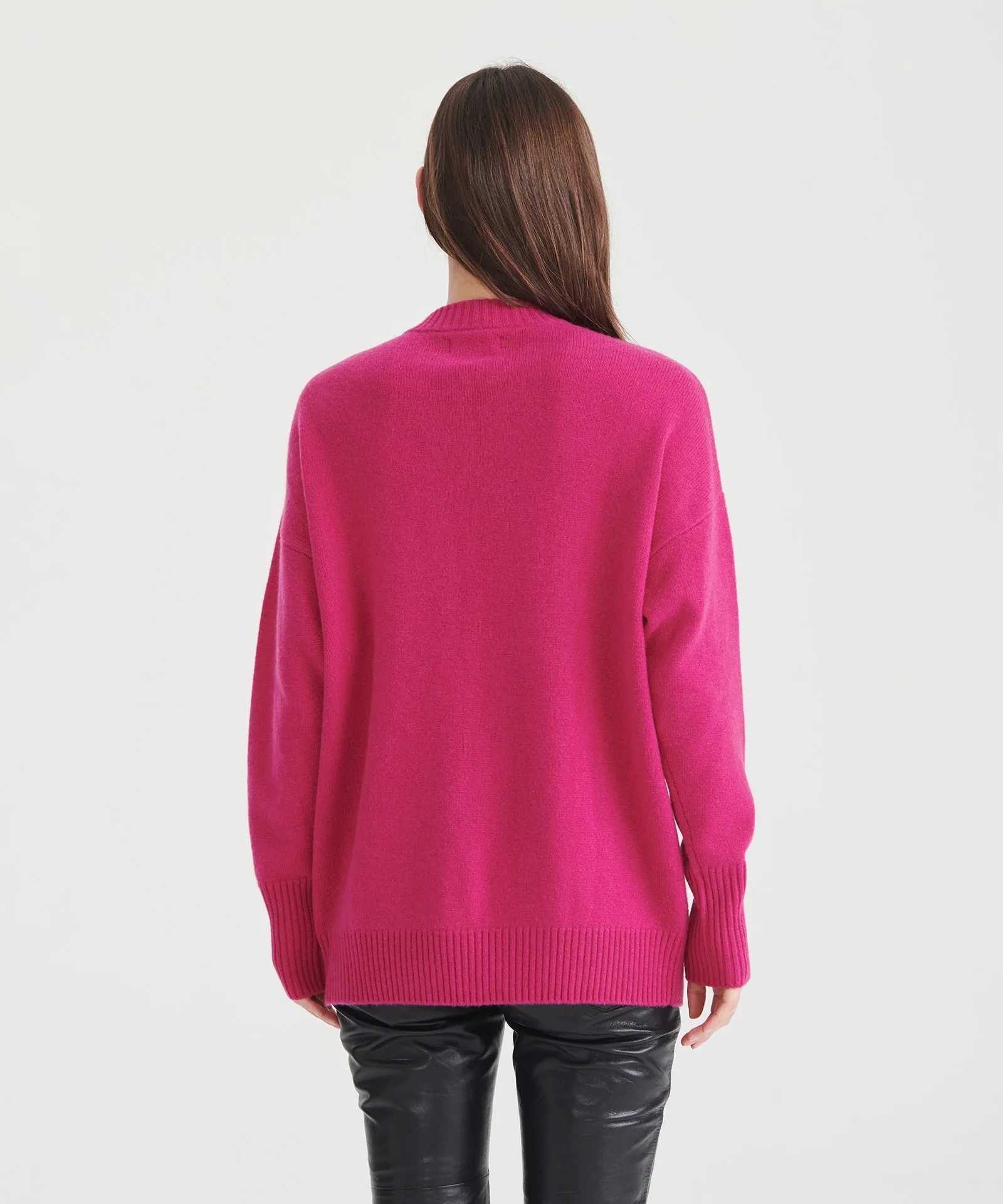 Luxe Cashmere Oversized Crewneck Sweater