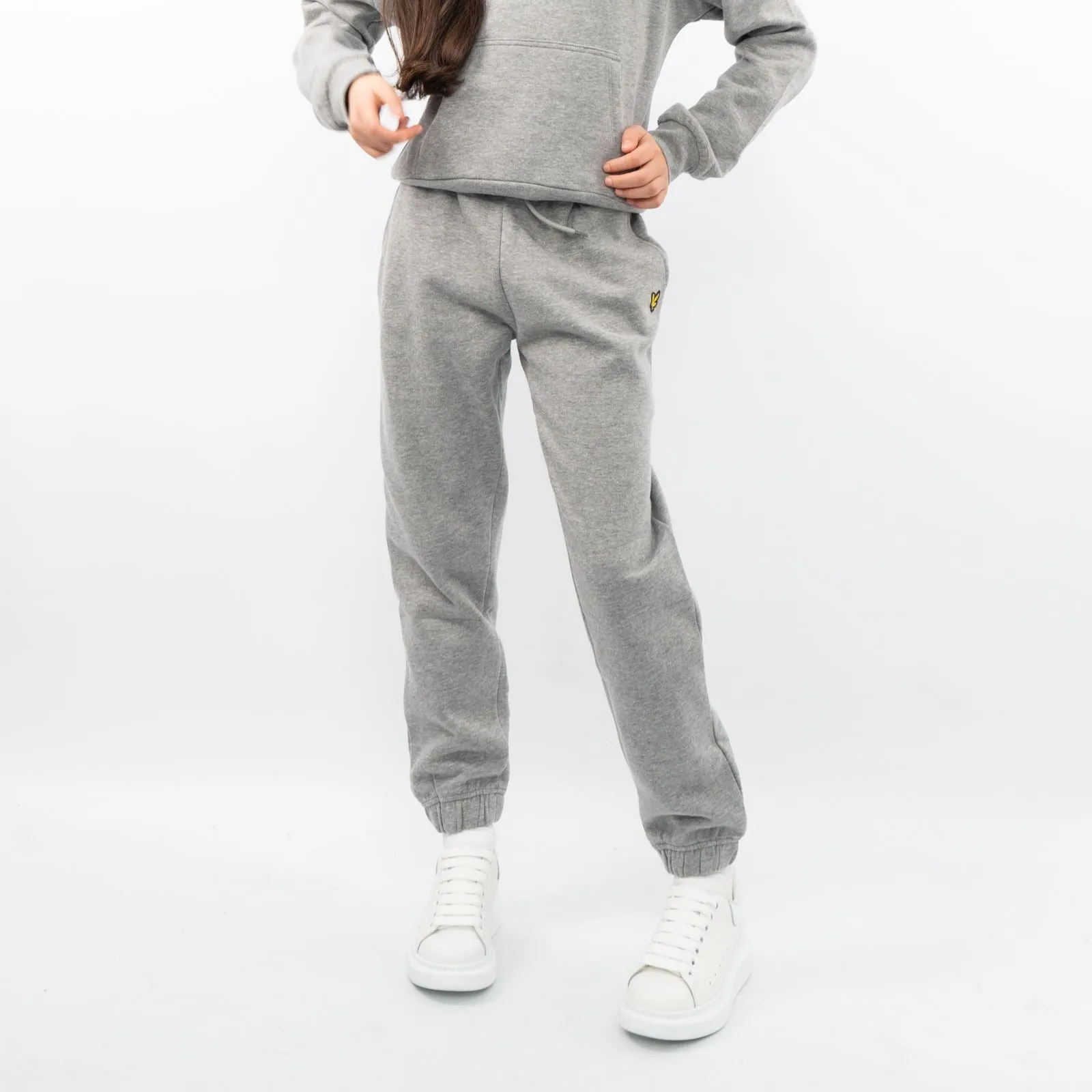 Lyle & Scott Girls Sweat Grey Jogger Style Tracksuit Bottoms Casual Trousers