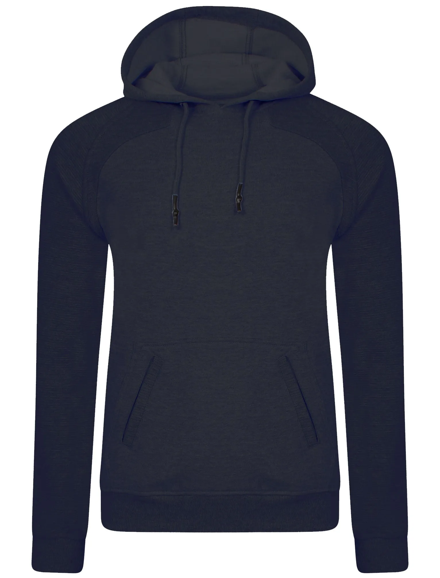 Mens Joel Qutory Pull Over Hoodie in Navy