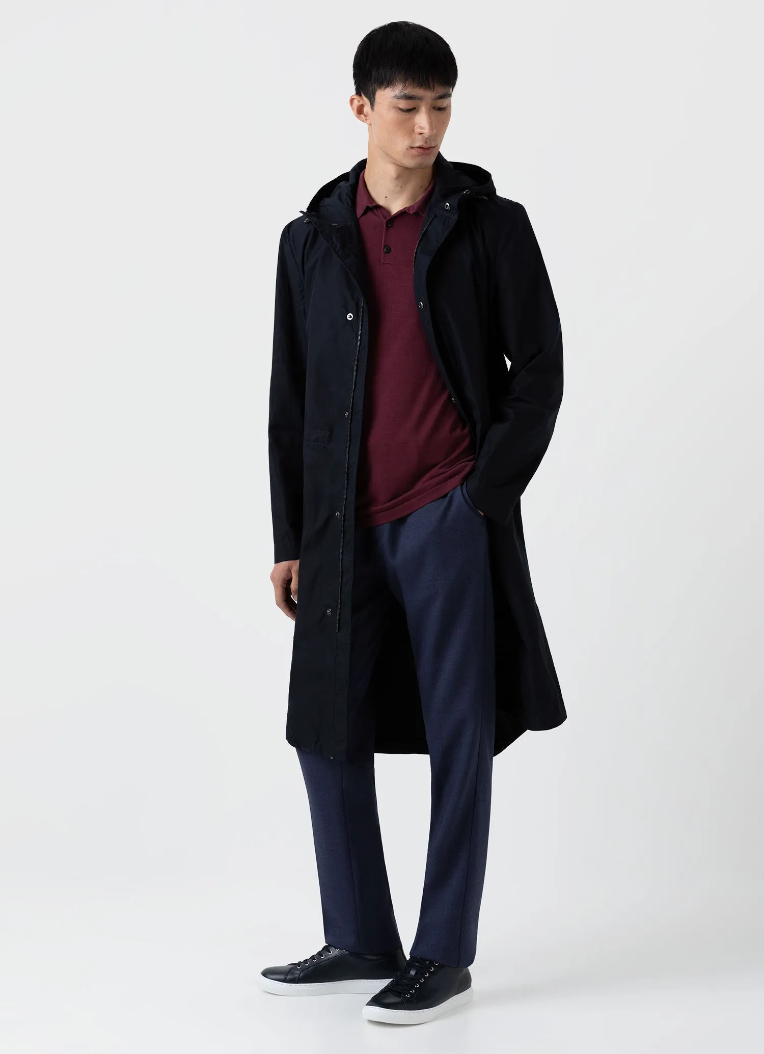 Men's Ventile Parka in Dark Navy