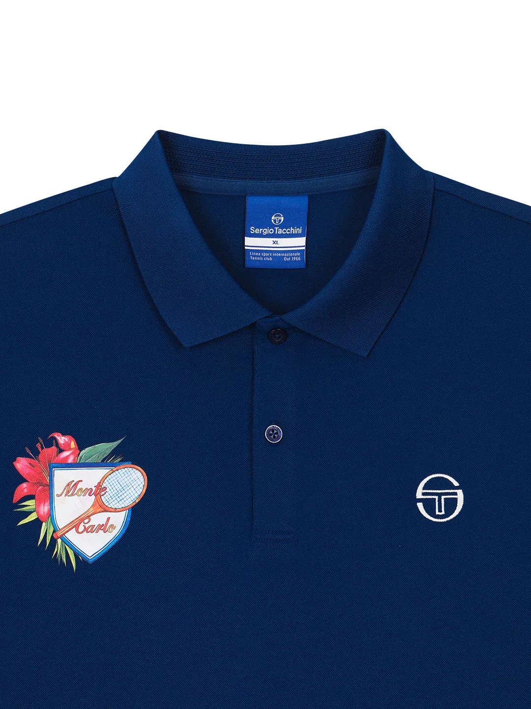 Monte Carlo Graphic Polo Shirt- Navy