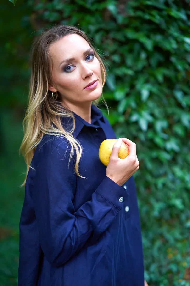 Oversized Linen Tunic