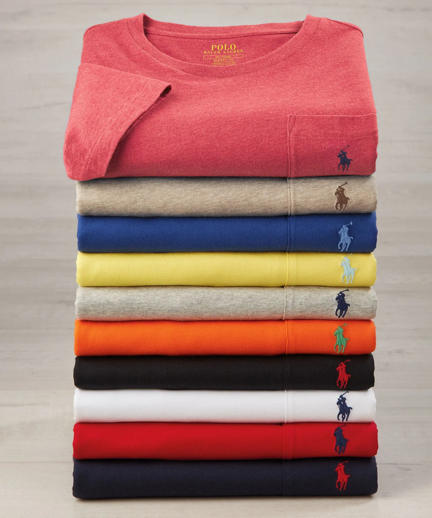 Polo Ralph Lauren Short Sleeve Solid Pocket Crewneck Tee Shirt