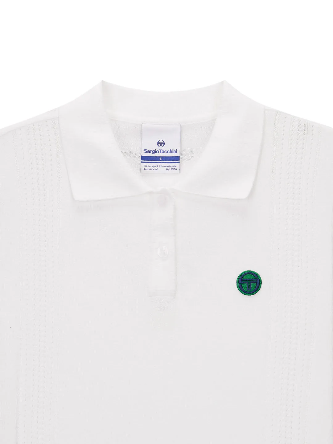 Preppy Knit Polo- Off White