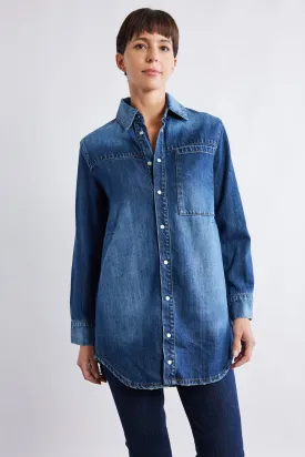 Relaxed Light Denim Tunic