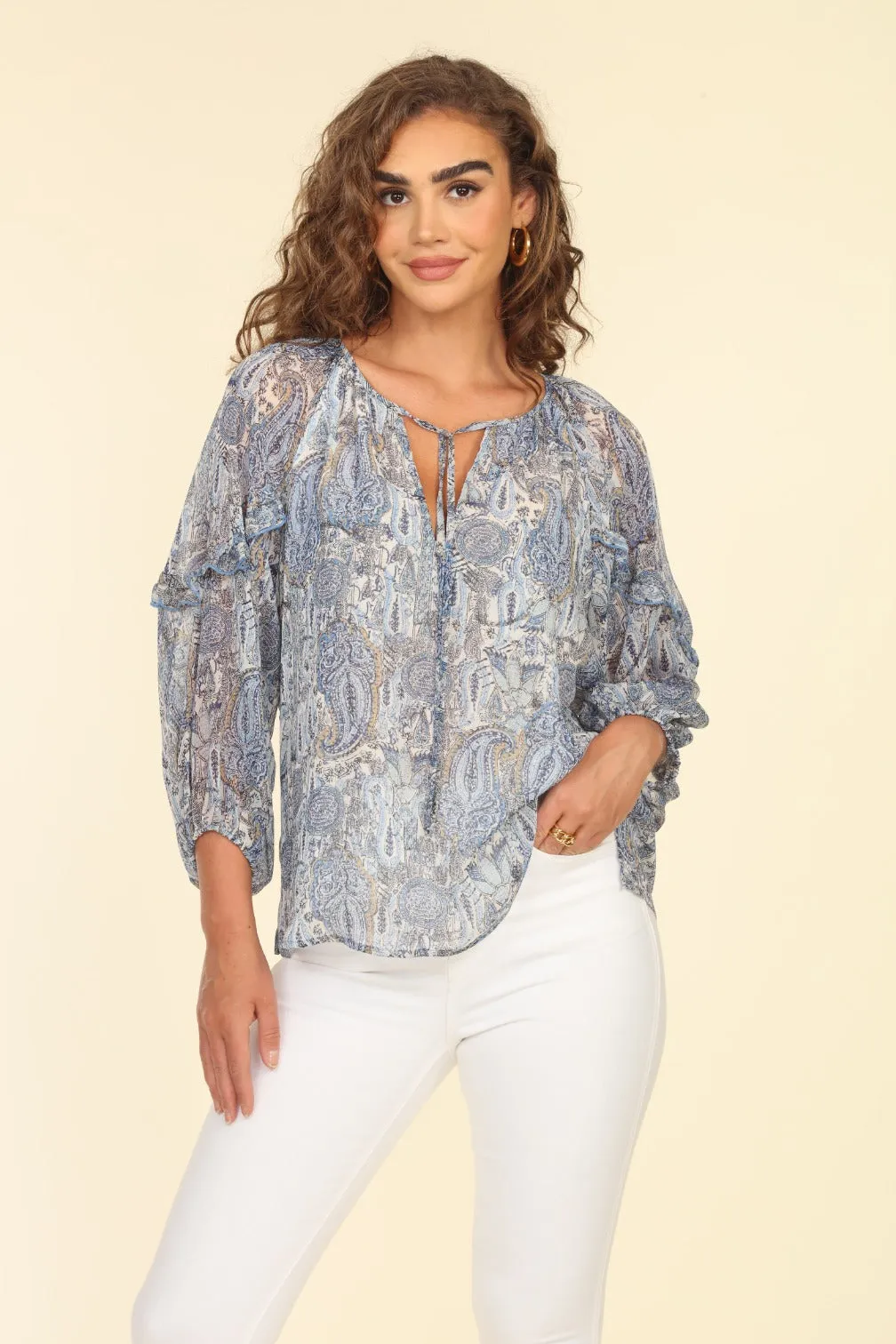 Ruffle  Chiffon Blouse | Kriss