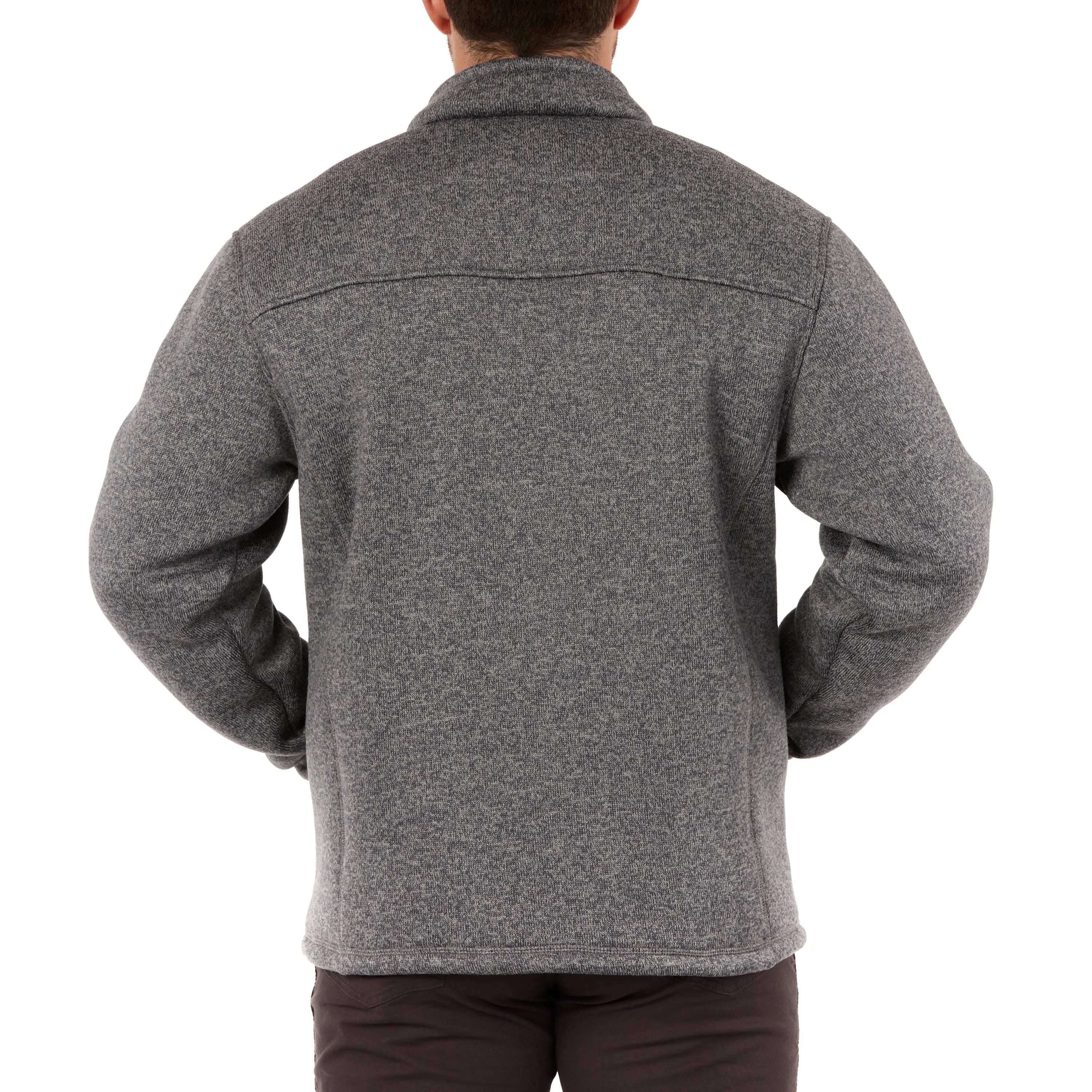 SHERPA-LINED SWEATER FLEECE FULL ZIP JACKET