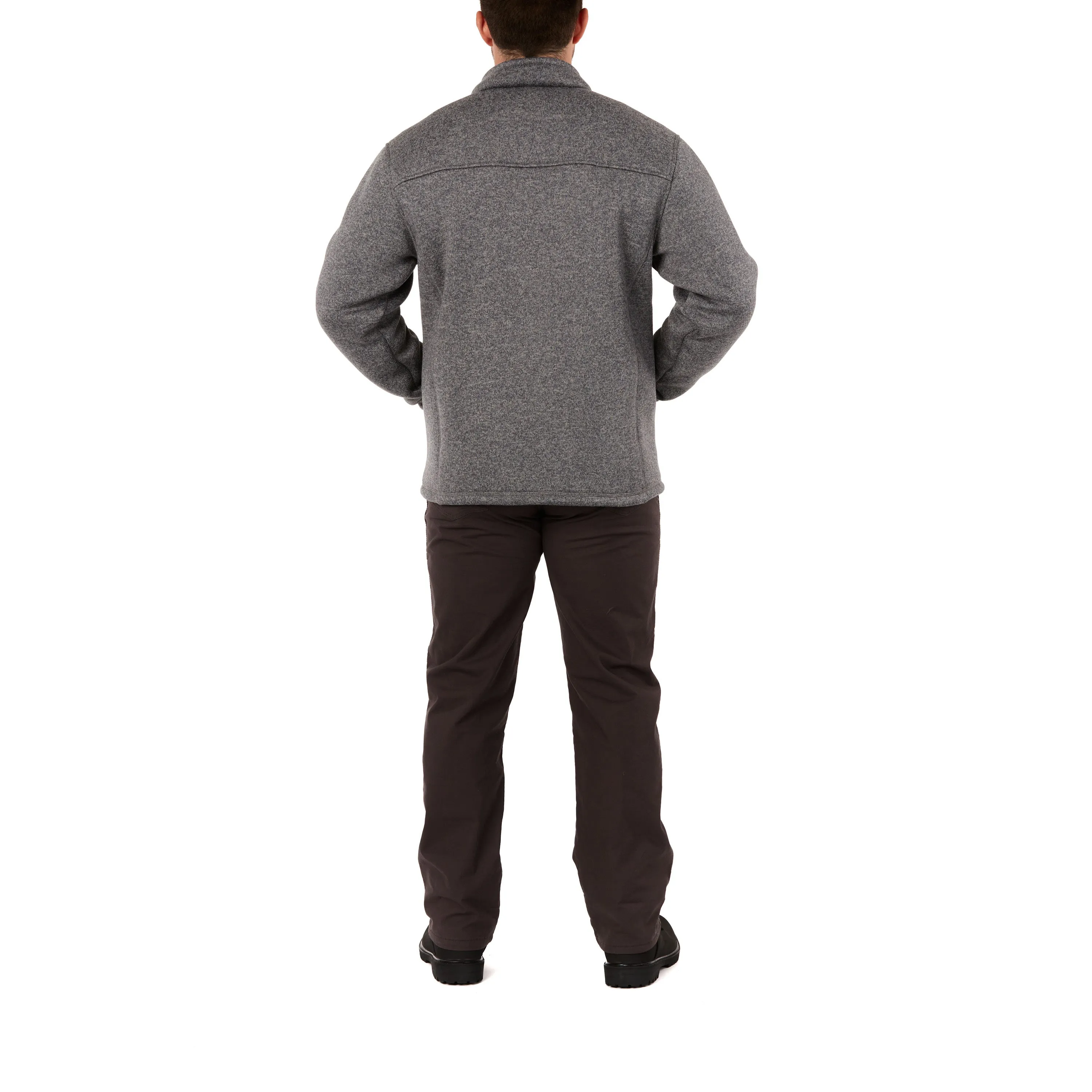 SHERPA-LINED SWEATER FLEECE FULL ZIP JACKET