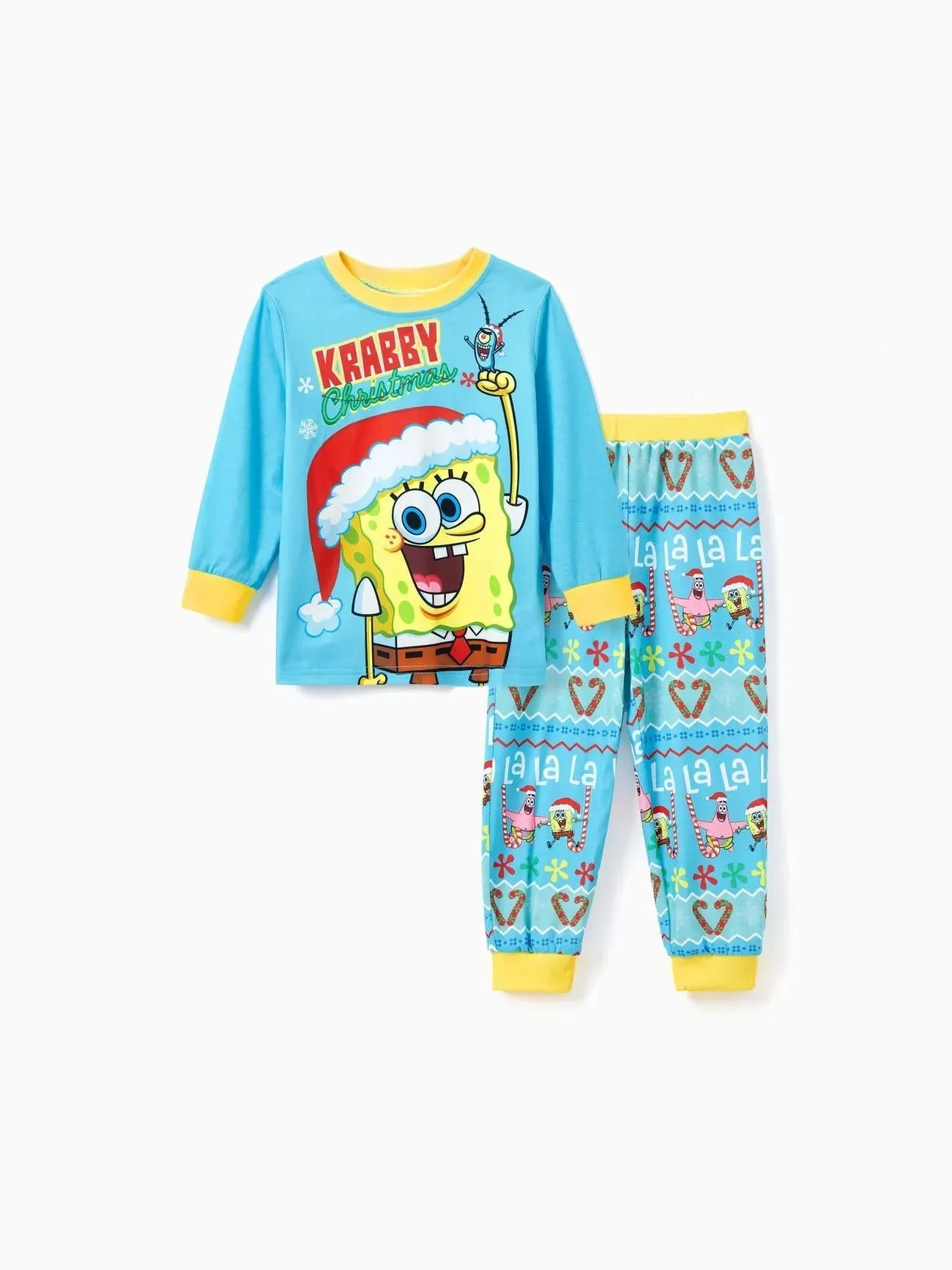 SpongeBob SquarePants Family Matching Christmas Print Pajama Set