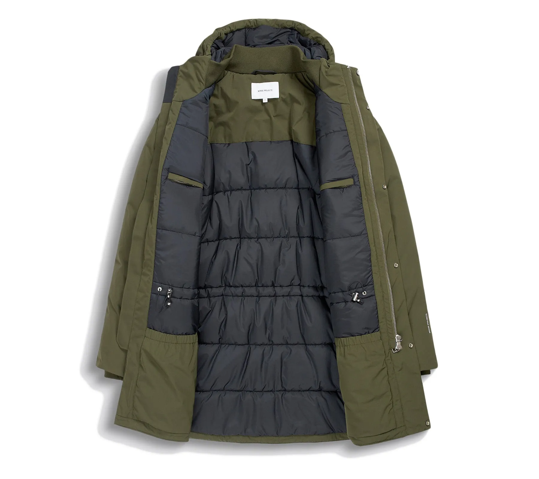 Stavanger Military Nylon Parka | Army Green