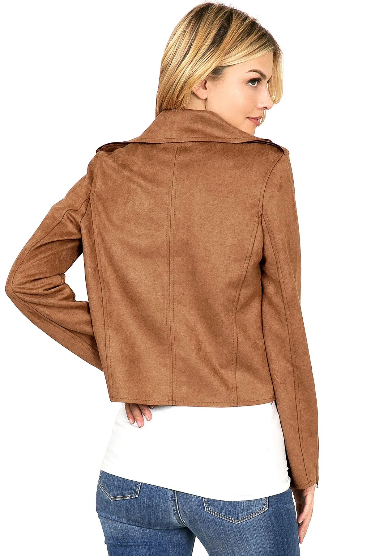 Suede Moto Jacket