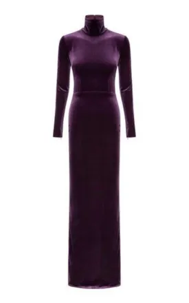 Tierney Velvet Column Gown