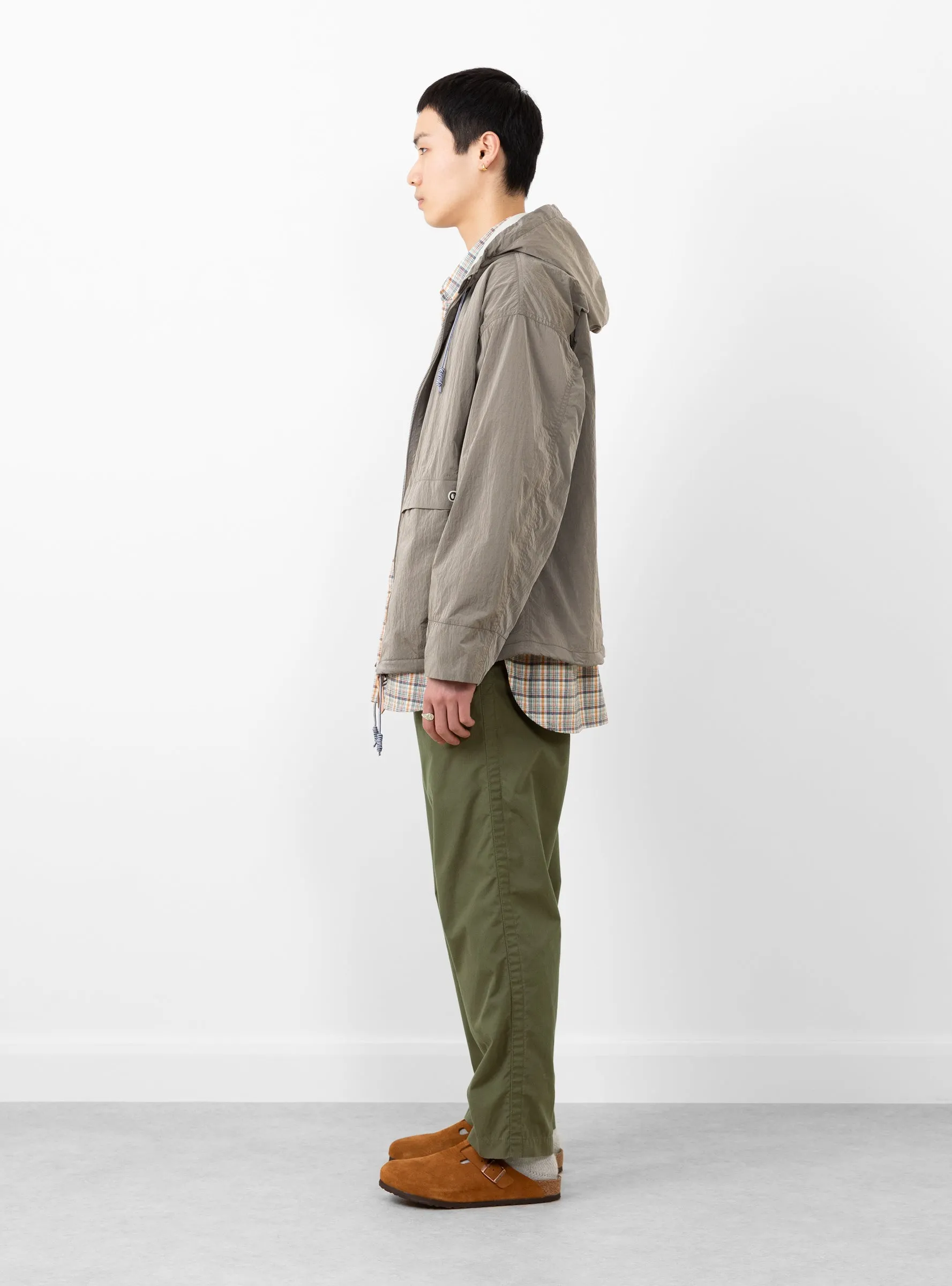 Zip Up Wind Parka Beige